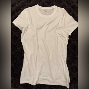 Modern White Short Sleeve Women's Tee